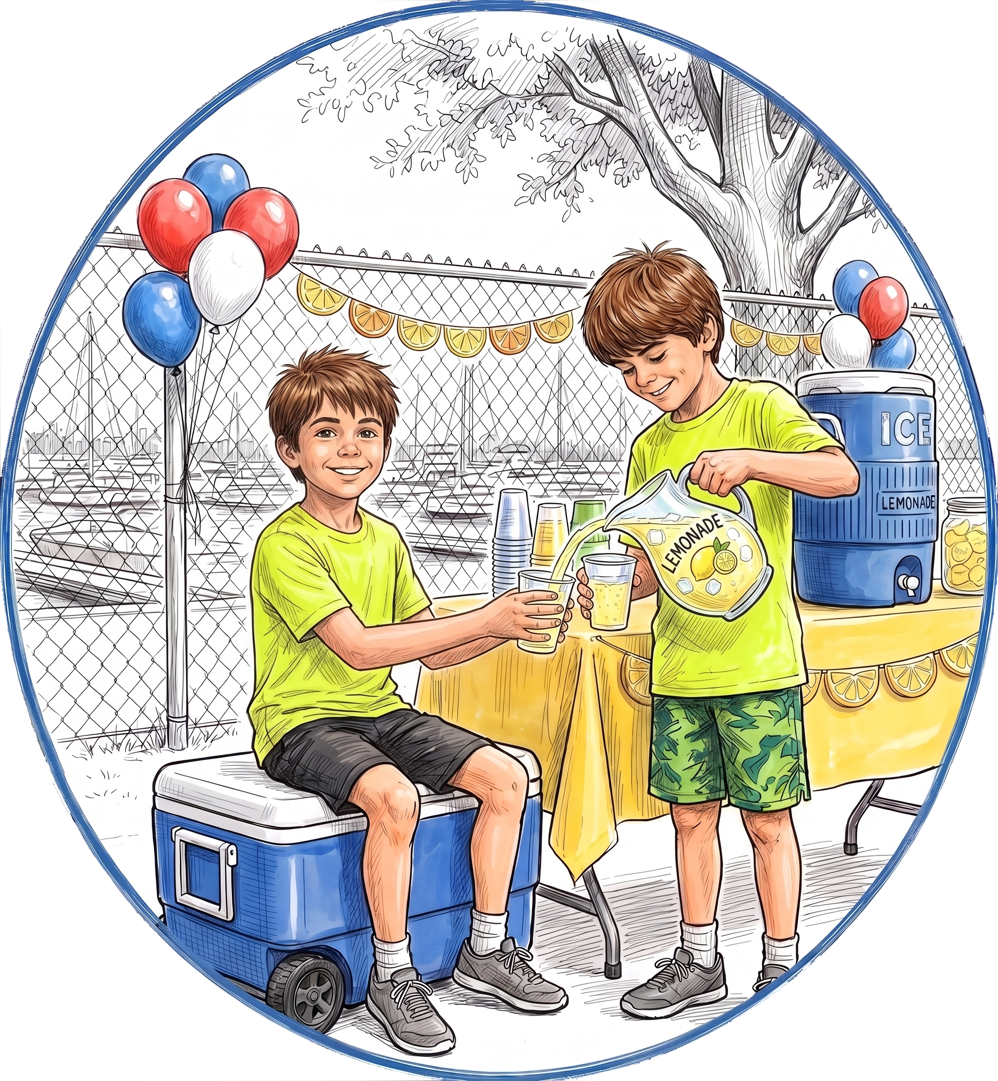 Our Lemonade Stand Sketch